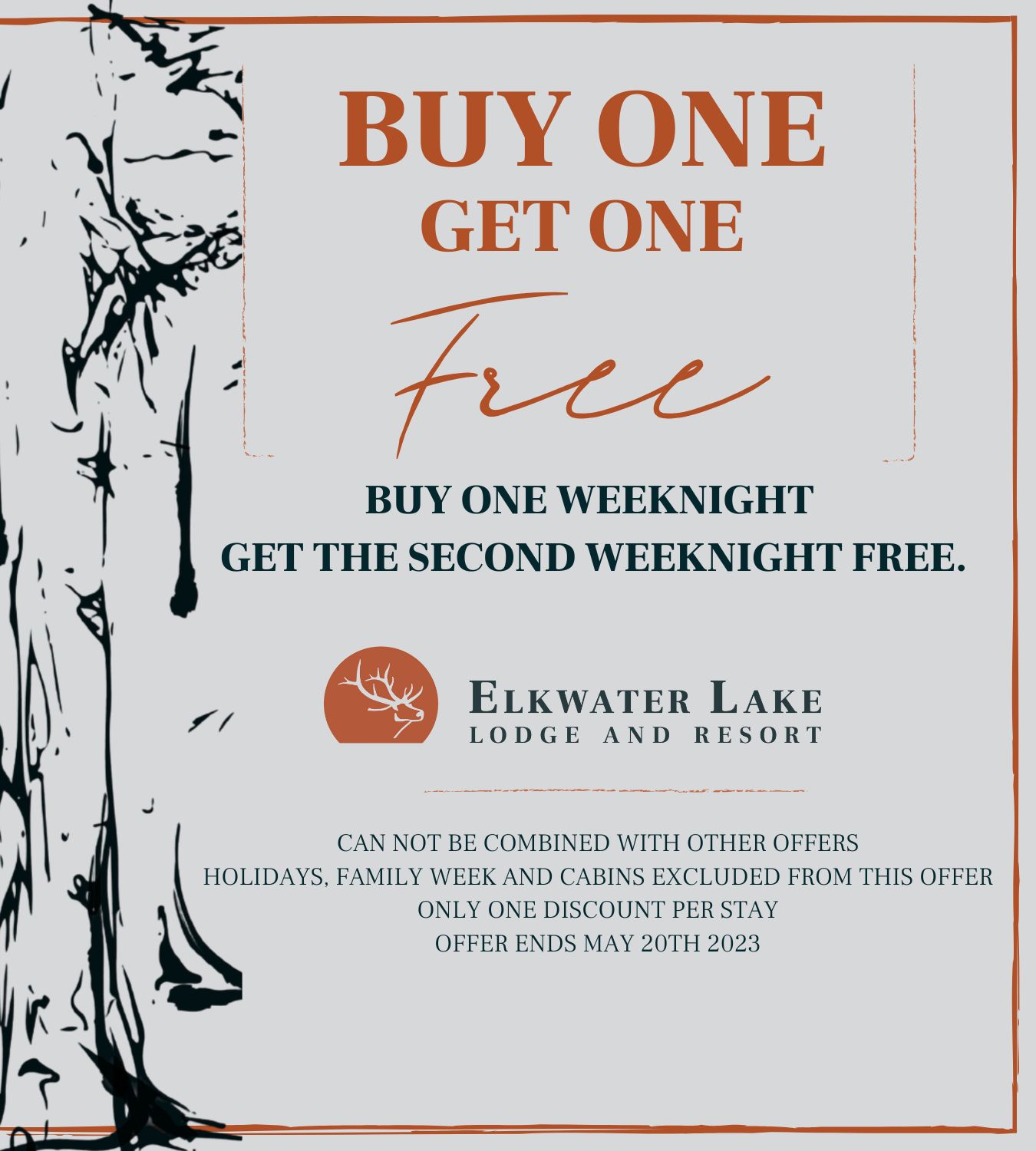 BUY ONE WEEKNIGHT IN ANY KITCHEN SUITE GET THE SECOND WEEKNIGHT FREE. 4.5 x 5 in